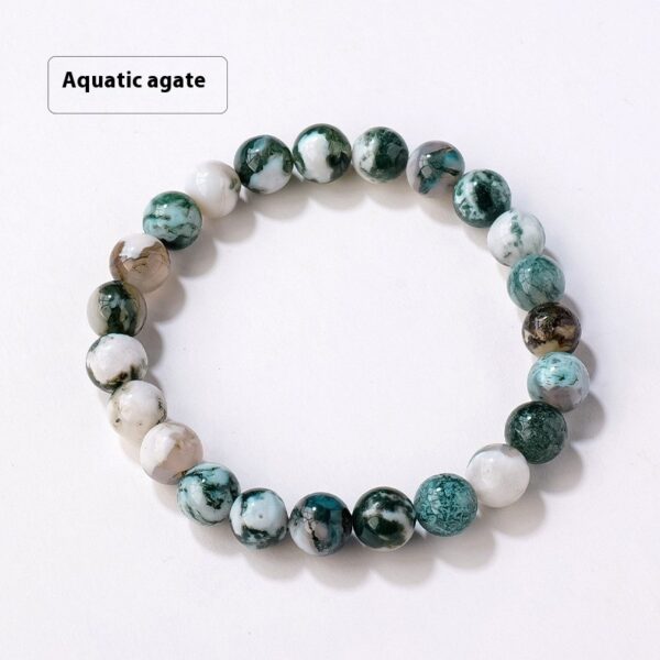 8mm Natural Crystal Stone Beads Bracelet for Positive Energy, Stylish Crystal Bead Bracelet for Women, Unique Natural Stone Bracelet for Everyday Wear