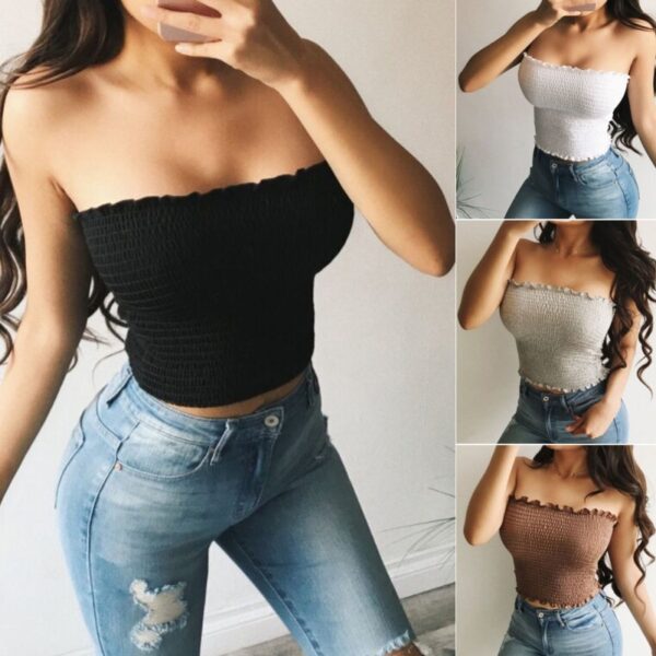 Sexy Summer Skinny Women's Sleeveless Crop Top with Back Design, Trendy Sleeveless Crop Top for Women, Stylish Summer Skinny Crop Top with Back Detail