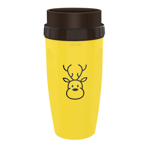 Portable Twist Cup with Straw for Travel, Insulated Tumbler for Kids and Adults, Versatile No-Cover Travel Tumbler for Easy Drinking