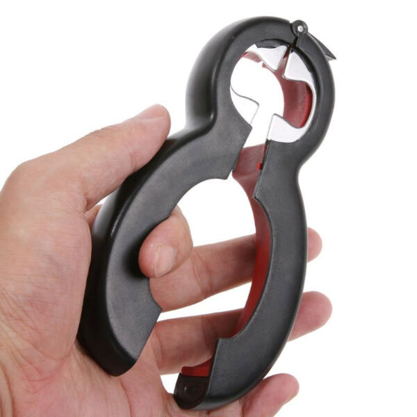 Multifunctional Six-in-One Bottle and Can Opener, Easy Opener for Bottles and Cans, Versatile Six-in-One Kitchen Opener