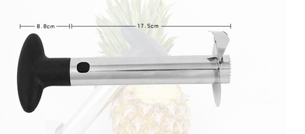 Stainless Steel Pineapple Peeler and Slicer, Easy-to-Use Fruit Cutter and Corer, Pineapple Peeler and Corer Kitchen Tool