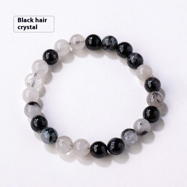 8mm Natural Crystal Stone Beads Bracelet for Positive Energy, Stylish Crystal Bead Bracelet for Women, Unique Natural Stone Bracelet for Everyday Wear