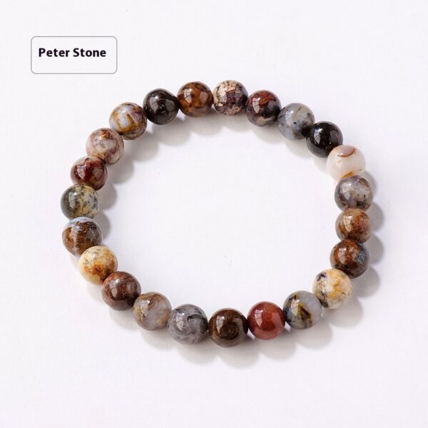 8mm Natural Crystal Stone Beads Bracelet for Positive Energy, Stylish Crystal Bead Bracelet for Women, Unique Natural Stone Bracelet for Everyday Wear