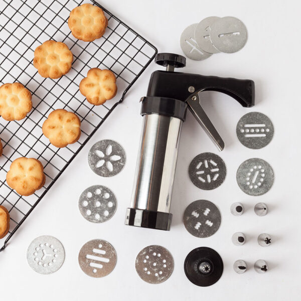 Biscuit Press Machine for Homemade Cookies and Biscuits, Cookie and Biscuit Maker for Homemade Treats, Manual Biscuit Press for Making Cookies and Biscuits