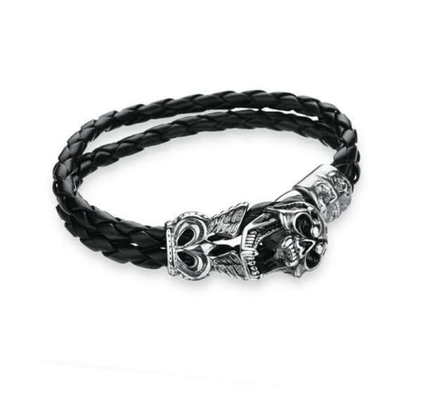 Edgy Stainless Steel Skull Bracelets for Bold Styles, Trendy Skull Bracelets for Fashion Rebels, Unique Skull Jewelry for Statement Pieces