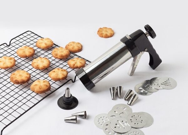 Biscuit Press Machine for Homemade Cookies and Biscuits, Cookie and Biscuit Maker for Homemade Treats, Manual Biscuit Press for Making Cookies and Biscuits