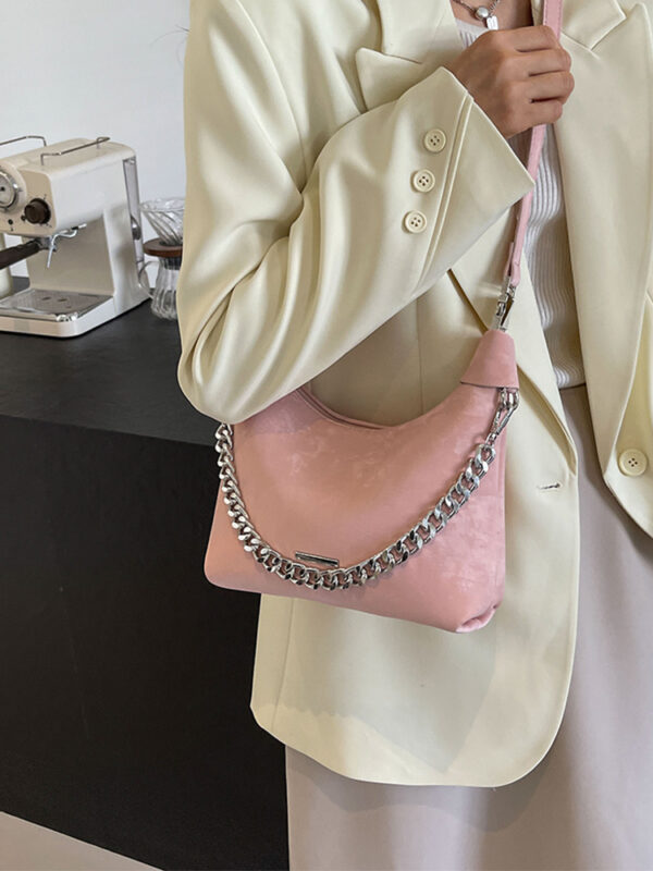 Korean Fashion One-Shoulder Dumpling Bag, Stylish Dumpling Bun Shoulder Bag, Trendy Korean One-Shoulder Bag