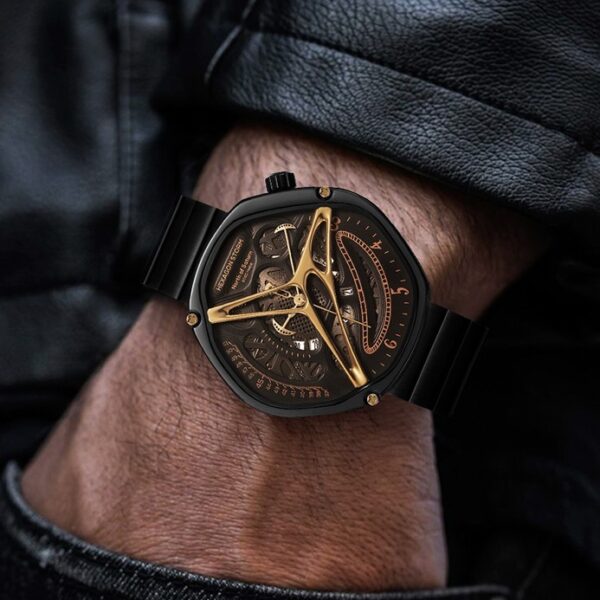 Men's Hollowed Out Alien High-end Watch, Premium Hollowed Alien Design Men's Watch, High-End Men's Watch with Hollowed Alien Design