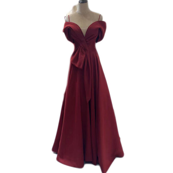 Off-Shoulder Engagement Evening Dress for Women, Elegant Off-Shoulder Return Dress for Evening Events, Stylish Women's Off-Shoulder Engagement Dress