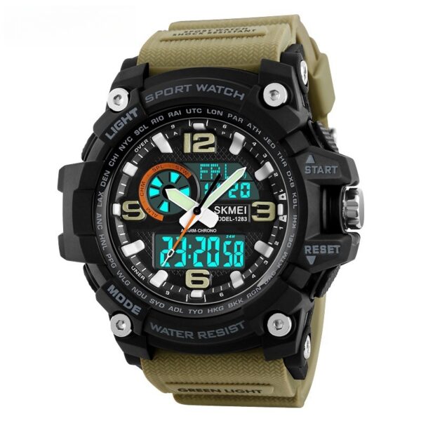 Multifunctional Sports Waterproof Electronic Watch for Men, Durable Waterproof Electronic Watch with Multi-Functional Features