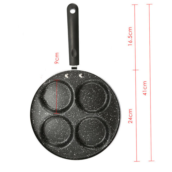 Non-Stick Egg Dumpling Pan, Perfect for Breakfast Egg Burgers and Dumplings, Easy-Clean Cookware