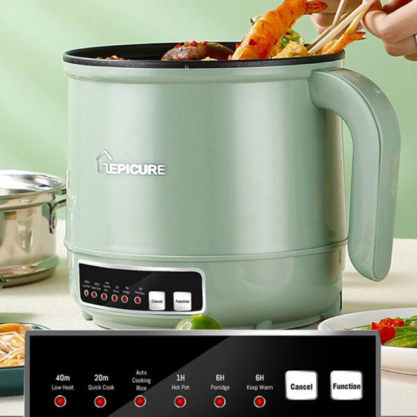 Intelligent Mini Cooking Pot for Home Use, Multifunctional Electric Cooking Pot with Smart Features, Compact Cooking Pot for Versatile Meals