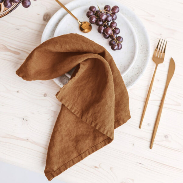 European and American Linen Hanging Napkin Cloth, Ins Style Fabric Placemat Tea Towel, Linen Hanging Tea Towel for Kitchen Decor