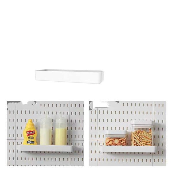 Punch-Free Hole Plate Racks for IKEA, Wall-Mounted Storage Racks, Versatile IKEA Storage Solutions