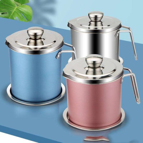 Stainless Steel Kitchen Oil Filter, High-Quality Oil Strainer for Cooking, Efficient and Durable