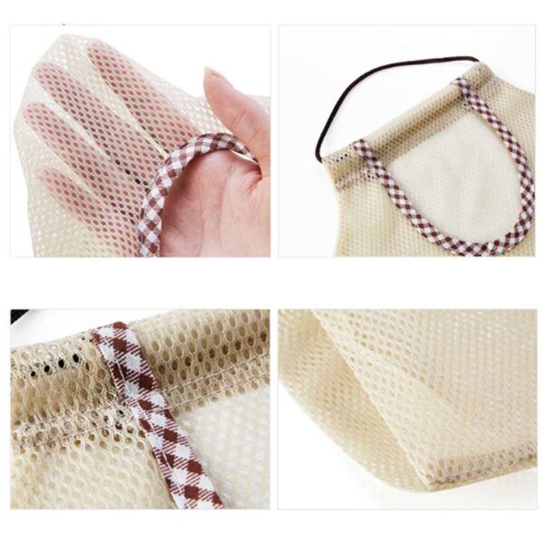 Polyester Mesh Kitchen Storage Bag, Portable Net Bag for Home and Shopping, Versatile Wall Shelves Accessory