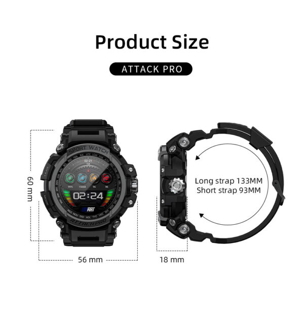 Three-Proof Outdoor Sport Smart Watch with Bluetooth Calling, Durable Outdoor Smart Watch with Bluetooth and Three-Proof Features