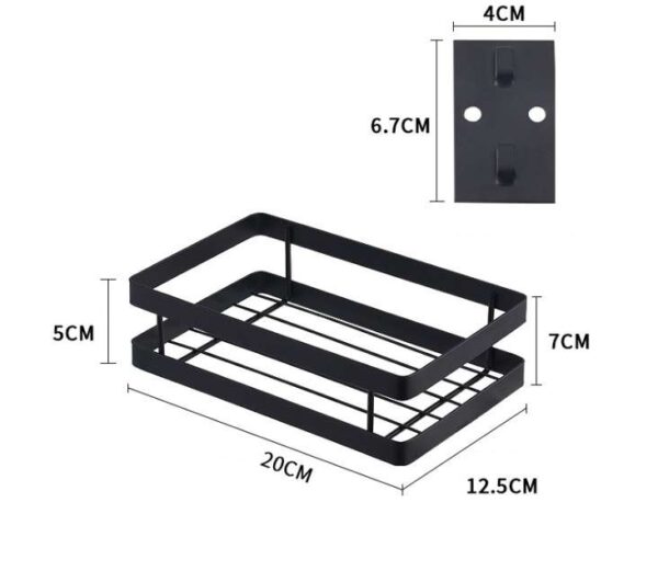 Wall-Mounted Kitchen Organizer Shelf, Practical Storage Solution for Kitchen Accessories, Space-Saving Wall Shelf