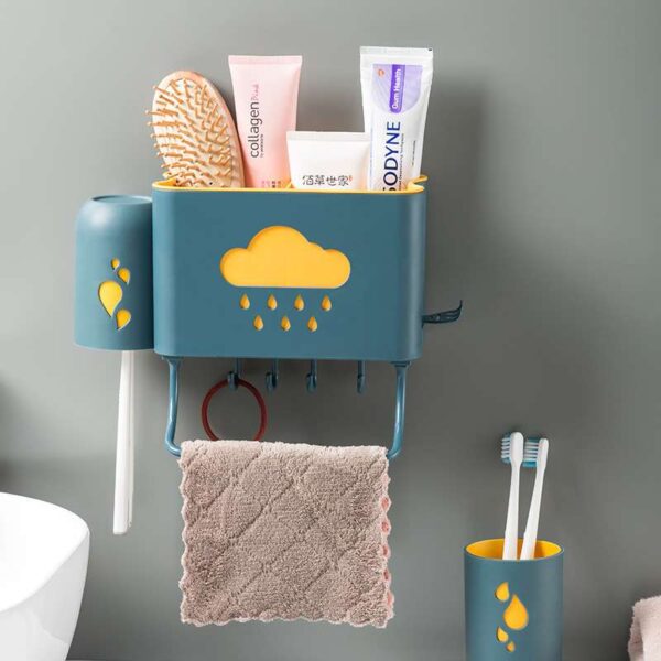 Bathroom and Toilet Storage Racks, Wall-Mounted Bathroom Racks, Space-Saving Bathroom Organizers