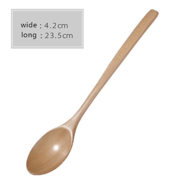 Elegant Lacquered Wood Spoon, High-Quality Wooden Kitchen Utensil, Stylish and Durable Spoon for Serving