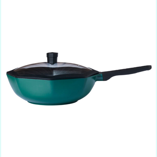 Star Anise Wok Non-Stick Pan, Ideal for Household Cooking and Gas Stoves, Versatile and Durable