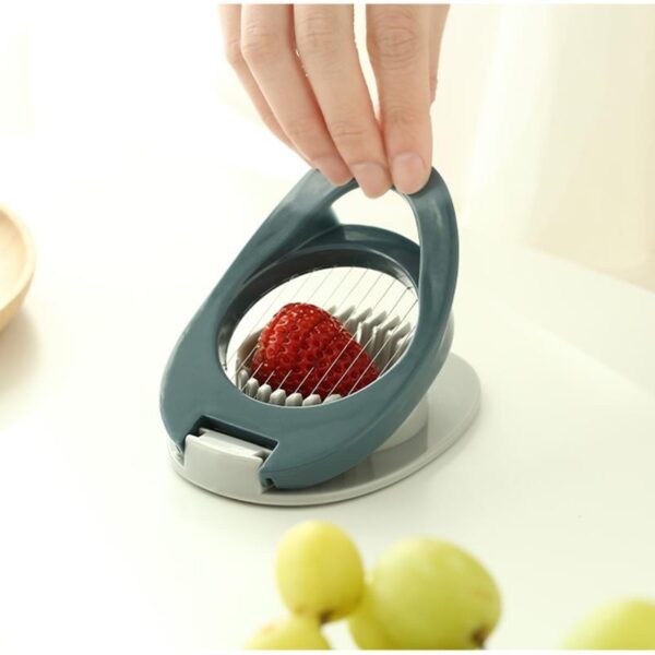 Plastic Kitchen Tool Egg Slicer, Fruit Slicer with Wire Shredder, Multi-Function Kitchen Gadget for Slicing