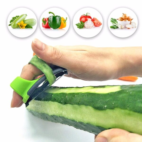 Kitchen Peeler with Creative Stainless Steel Paring Knife, Multi-Function Stainless Steel Peeler and Paring Knife, Durable Kitchen Peeler and Paring Knife Combo