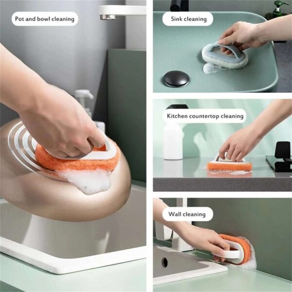 Sponge Cleaning Cloth Kitchen Brush, Effective Decontamination Tool for Kitchen Hygiene