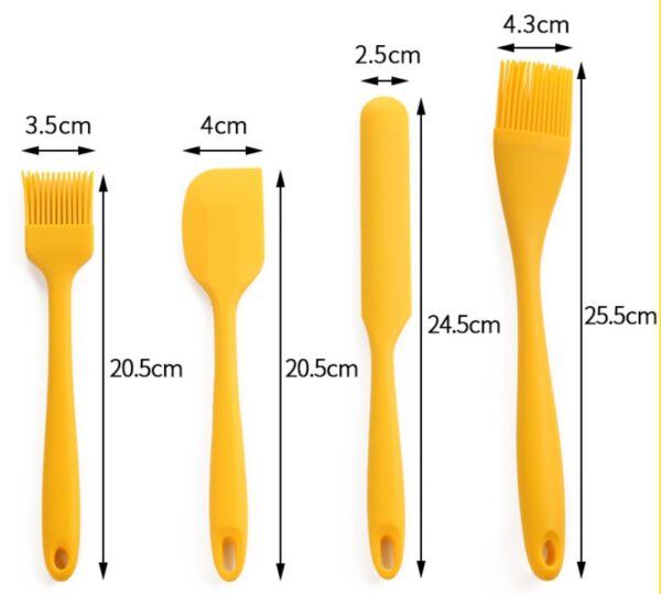 Baking Tools High Temperature Resistant Silicone Spatula, Ideal for Cooking and Baking, Durable and Flexible