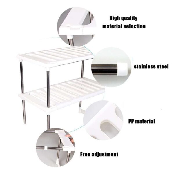 Retractable Kitchen Shelf, Adjustable Wall-Mounted Shelf for Space Optimization, Versatile Storage Solution