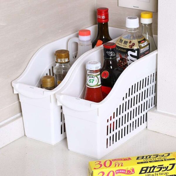 Kitchen Plastic Storage Box, Versatile and Durable Container for Organizing Kitchen Essentials