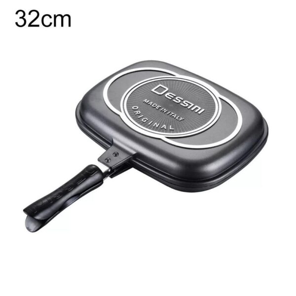 Versatile Double-Sided Non-Stick Frying Pan, Efficient Dual-Surface Cooking Pan, Multi-Functional Non-Stick Skillet