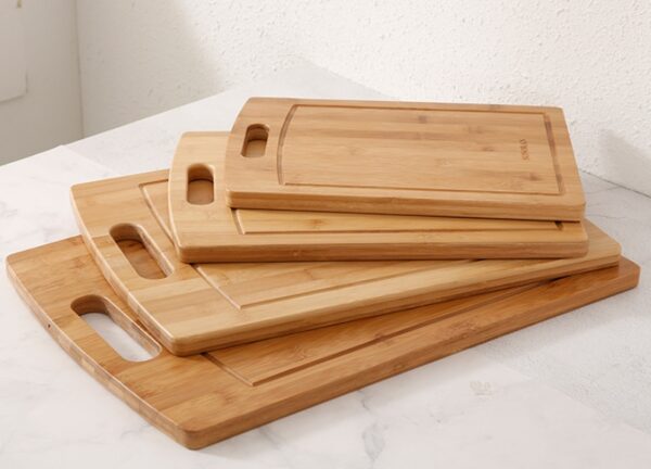 Thickened Bamboo Cutting Board, Mildew-Resistant Bamboo Cutting Board for Kitchen, Durable Household Cutting Board