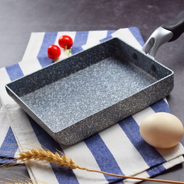 Compact Square Frying Pan for Fried Egg Rolls, Versatile Small Square Cooking Pan, Ideal for Egg Rolls and Mini Dishes