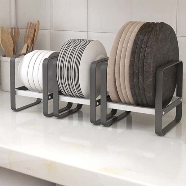 Multifunctional Household Kitchen Dish Storage Rack, Versatile Organizer for Plates and Utensils, Space-Efficient Design