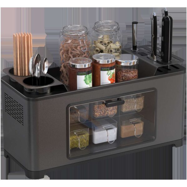 Multifunctional Storage Box for Kitchen Shelf, Versatile Organizer for Various Kitchen Items, Space-Saving Design