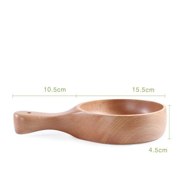 Multifunctional Wooden Bowl Wooden Tableware With Handle For Fruit Salad Bowl, Versatile Wooden Bowl With Handle, Ideal for Fruit and Salad