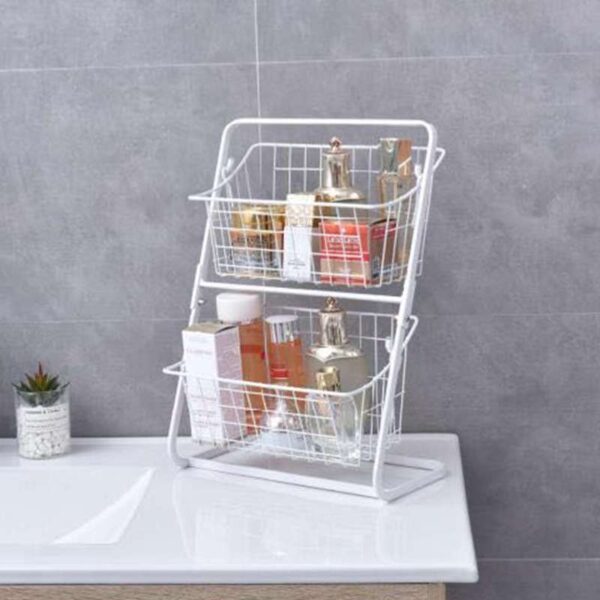 Multilayer Stainless Steel Spice Rack for Kitchen Storage, Durable Fruit and Spice Organizer, Modern Kitchen Storage Rack