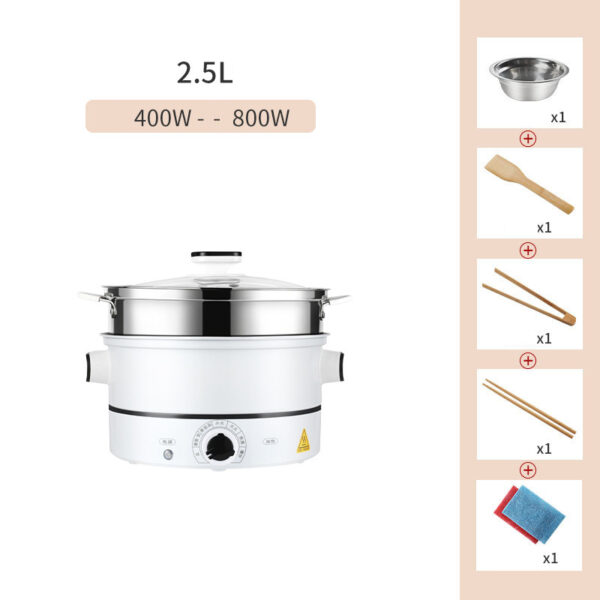 Multifunctional Small Electric Hot Pot for 1-3 People, Compact Electric Cooking Pot for Dormitory Use, Versatile Hot Pot for Individual and Small Meals