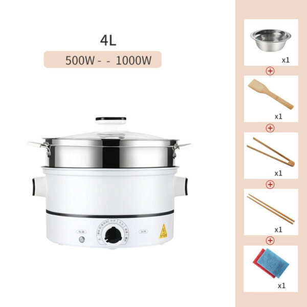 Multifunctional Small Electric Hot Pot for 1-3 People, Compact Electric Cooking Pot for Dormitory Use, Versatile Hot Pot for Individual and Small Meals