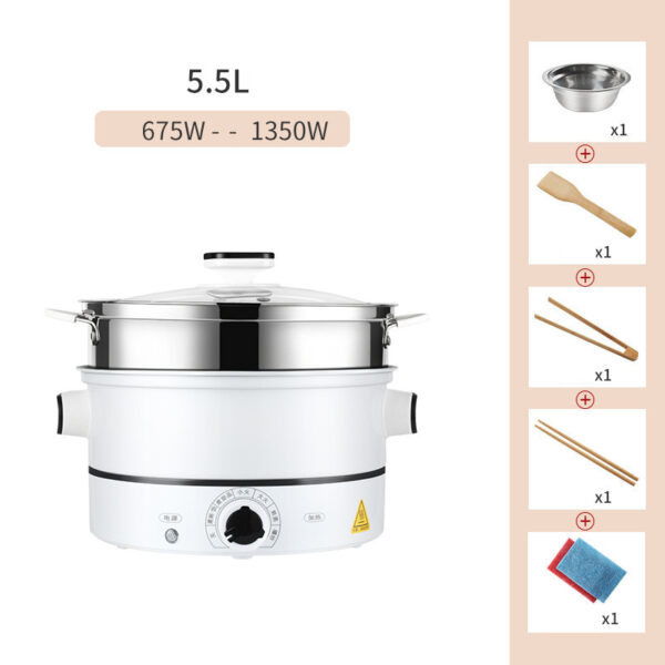 Multifunctional Small Electric Hot Pot for 1-3 People, Compact Electric Cooking Pot for Dormitory Use, Versatile Hot Pot for Individual and Small Meals