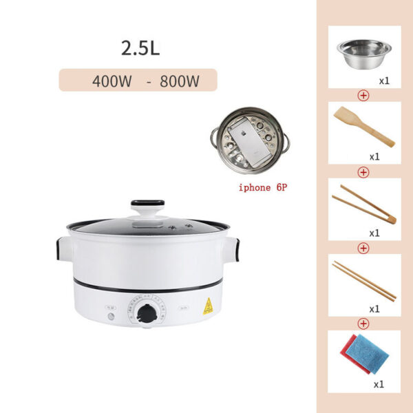 Multifunctional Small Electric Hot Pot for 1-3 People, Compact Electric Cooking Pot for Dormitory Use, Versatile Hot Pot for Individual and Small Meals