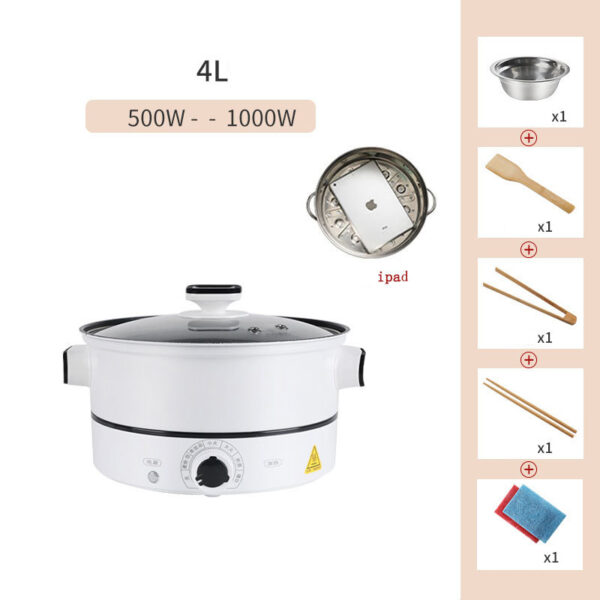 Multifunctional Small Electric Hot Pot for 1-3 People, Compact Electric Cooking Pot for Dormitory Use, Versatile Hot Pot for Individual and Small Meals