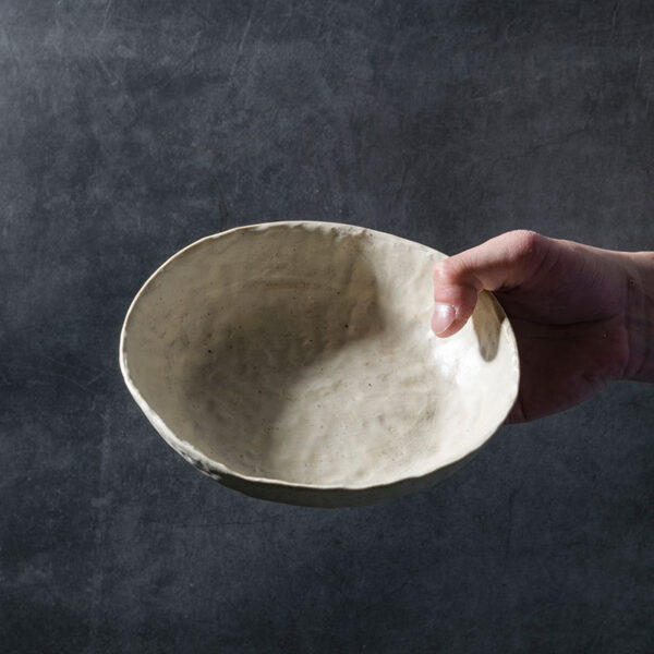 Irregular Hand-Kneaded Stoneware Tableware Set, Artistic Stoneware Dining Set, Unique Hand-Kneaded Ceramic Tableware