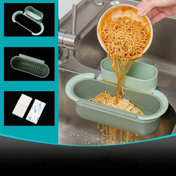 Kitchen Sink Drain Basket, Wet Garbage Residue Filter Net, Essential Sink Rack for Efficient Waste Management