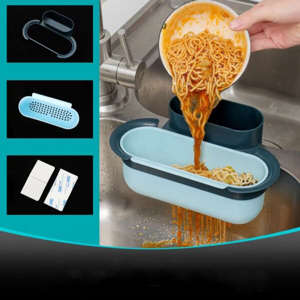 Kitchen Sink Drain Basket, Wet Garbage Residue Filter Net, Essential Sink Rack for Efficient Waste Management