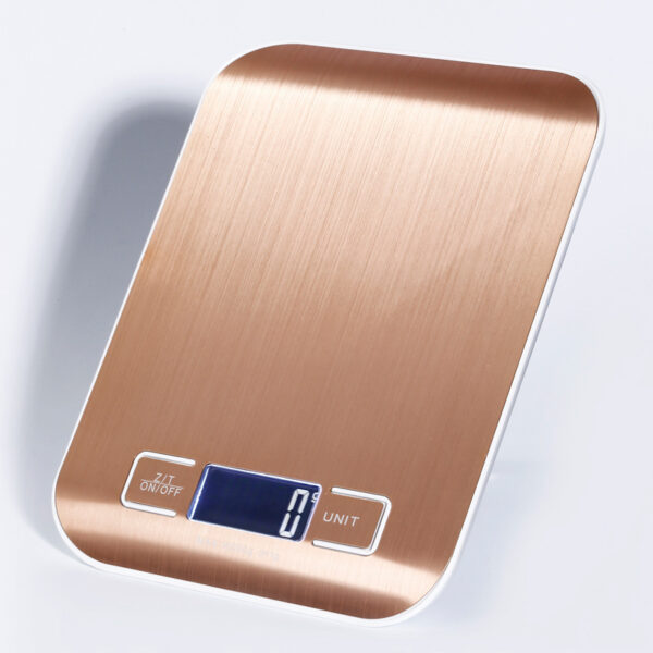 Rechargeable Flat Stainless Steel Kitchen Scale, Electronic Small Platform Scale for Precise Cooking Measurements