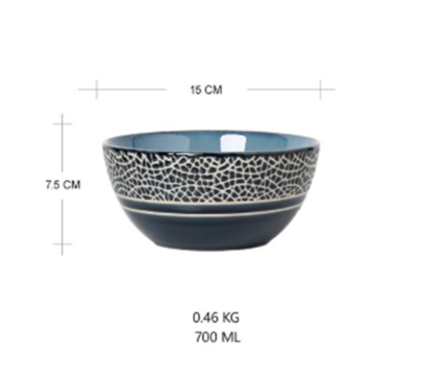 Ceramic Plate Dish Plate Microwave Oven Tableware, Microwave-Safe Ceramic Plates, Durable Ceramic Dishes for Microwave Use