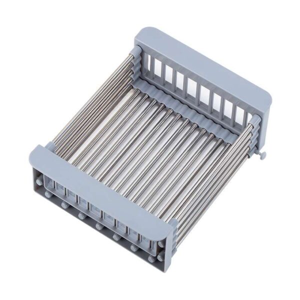 Retractable Drain Basket for Kitchen Sink, Adjustable and Space-Saving