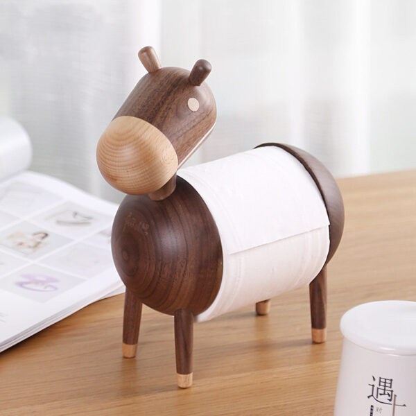 Wall-Mounted Kitchen Paper Towel Holder, Little Donkey Bathroom Roll Paper Holder, Hanging Paper Towel Holder for Kitchen or Bathroom